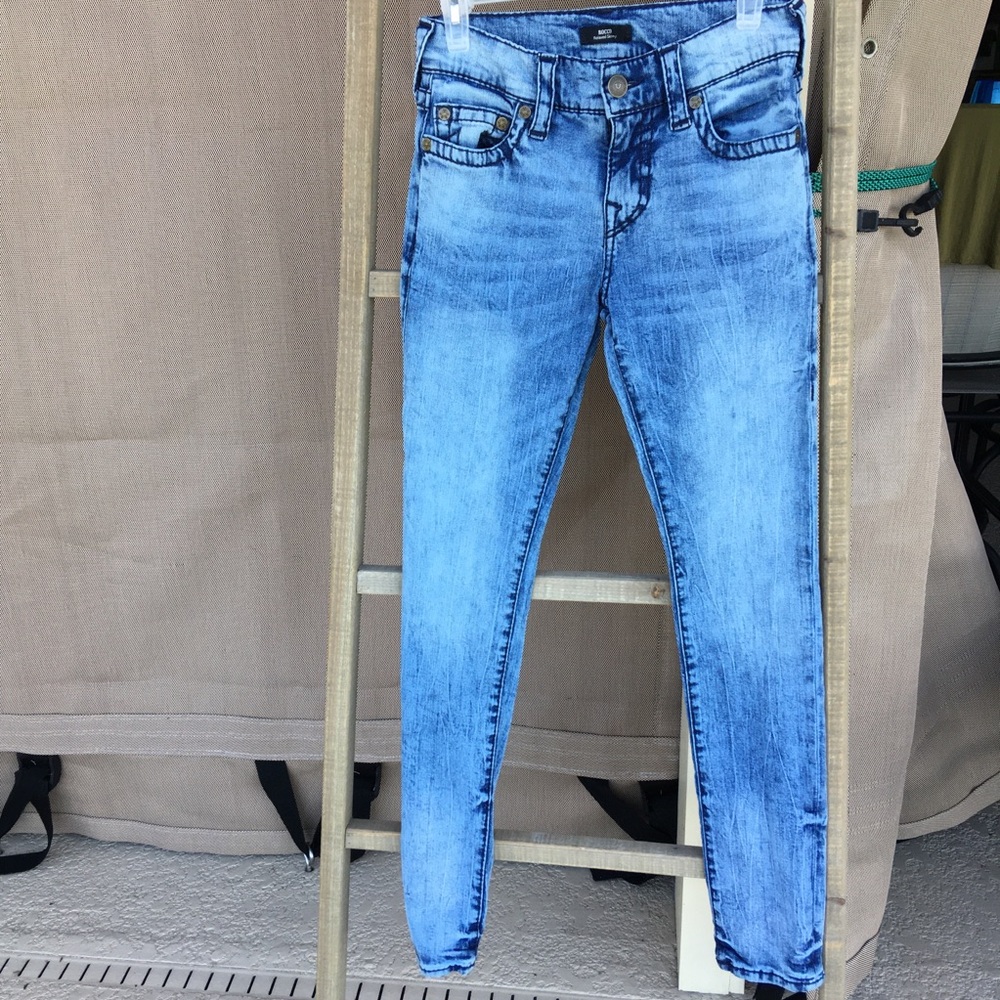 True Religion Rocco Skinny Distressed Trendy Grunge Y2K SZ 28